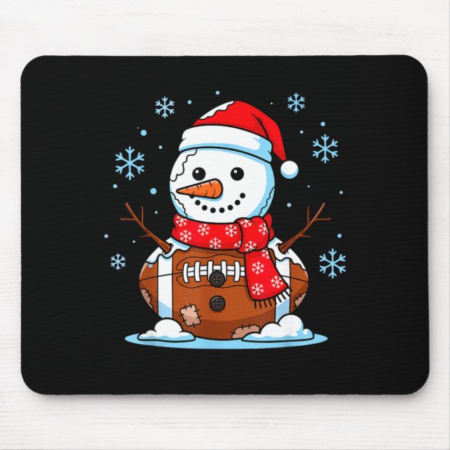 Christmas Football Snowman Kids Football Christmas Musmatta (Framsidan)