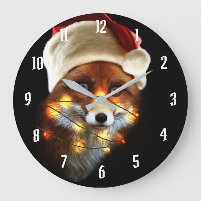 Christmas fox stor klocka (Framsida)