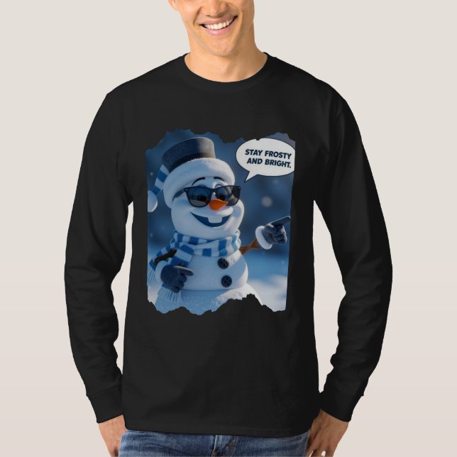 Christmas Fun Frosty and Bright T Shirt (Framsida)