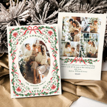 Christmas Funky Whimsical Red Bow Wreath 5 Photo