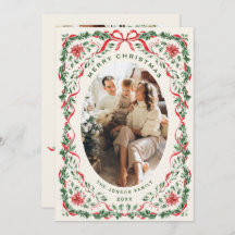 Christmas Funky Whimsical Red Bow Wreath 5 Photo