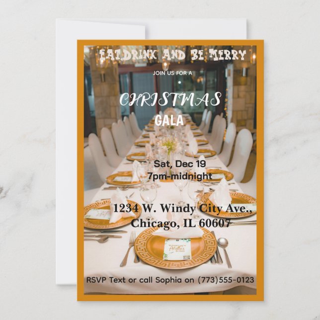 Christmas Gala Invitation Inbjudningar (Framsida)