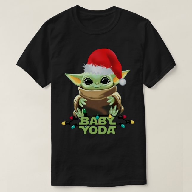 CHRISTMAS GALAXY BABY 4K ILLUSTRATION BABY YOD T SHIRT (Design framsida)