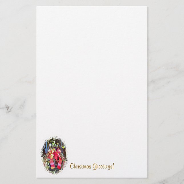 CHRISTMAS GARLAND BREVPAPPER (Framsida)