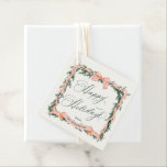 CHRISTMAS GARLAND Helgdag Ram Gift Märkre Gåvor Etiketter<br><div class="desc">CHRISTMAS GARLAND | Glad helg | Vattenfärgen Greenery Garland med Märkrn Ribbon och Bow Ram.</div>