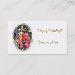 CHRISTMAS GARLAND VISITKORT
