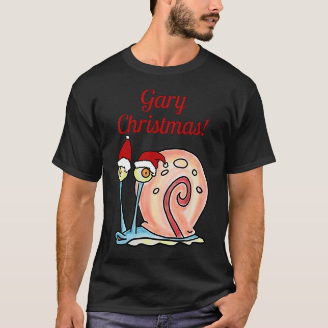 Christmas Gary Spongebob521png521 T Shirt (Framsida)
