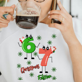 Christmas Gen Alpha 6 7 Meme Cartoon T Shirt