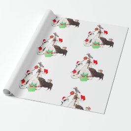 CHRISTMAS GIFT ANIMALS IN Santa Wrapping Papper Presentpapper