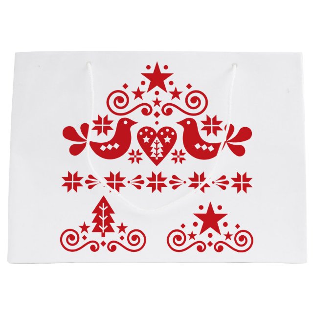 CHRISTMAS GIFT BAG CHRISTMAS SWEDISH MÖNSTER (Framsidan)