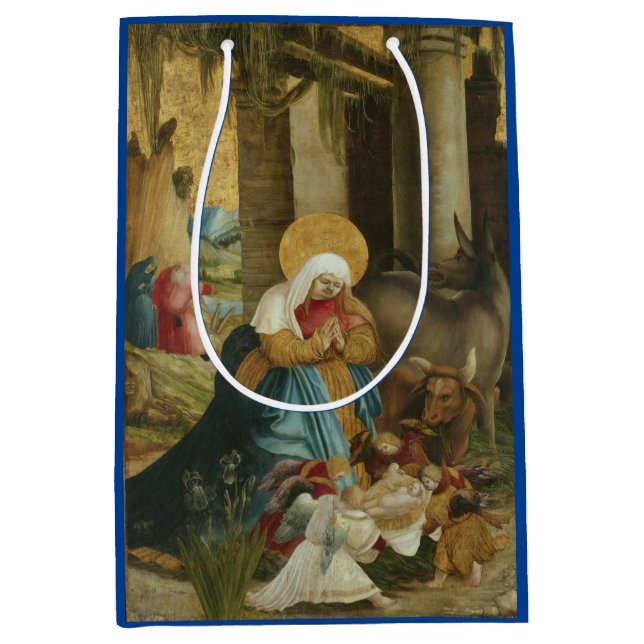 CHRISTMAS GIFT BAG RENAISSANCE NATIVITY PAINTING (Framsidan)