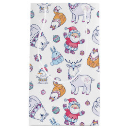 Christmas Gift Bags with Santa & Holiday Animals