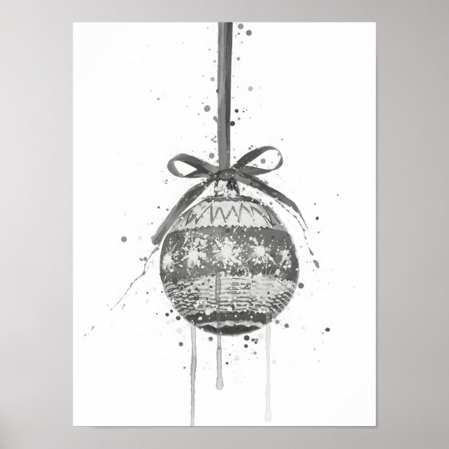 Christmas Gift Christmas Bauble Poster (Framsidan)