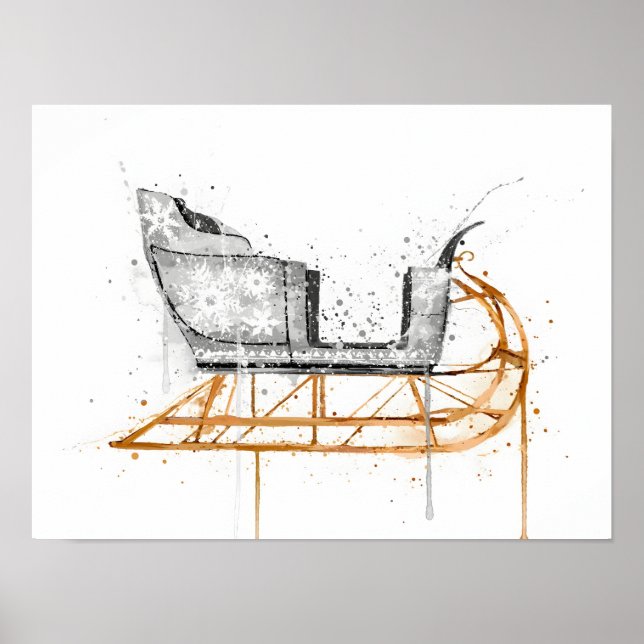 Christmas Gift Christmas Sleigh Poster (Framsidan)