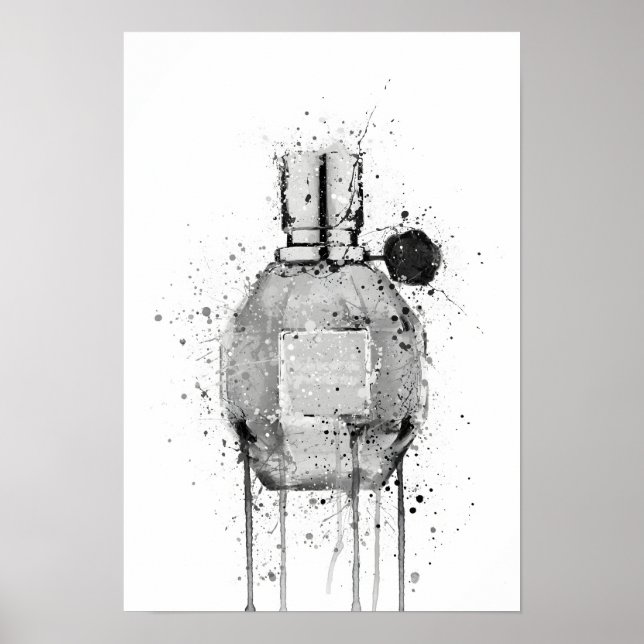 Christmas Gift Fragrance Bottle 'Miss Mauve' Poster (Framsidan)