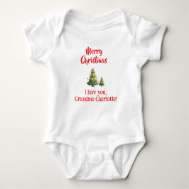 Christmas Gift From Baby To Grandma, Custom T Shirt