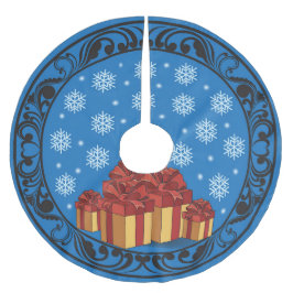 Christmas Gift Glow Julgransmatta Borstad Polyester