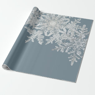 CHRISTMAS GIFT PAPPER BENTLEY SNÖFLINGOR PRESENTPAPPER