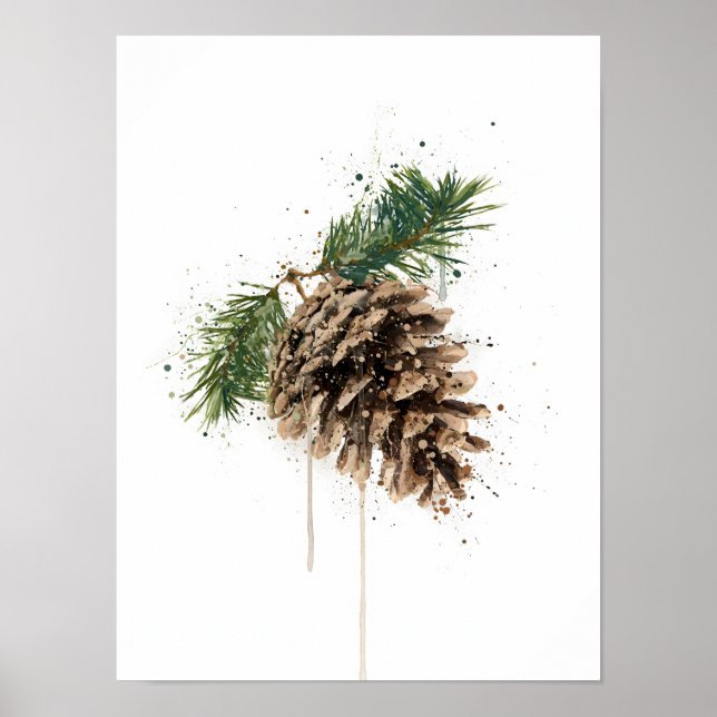 Christmas Gift Pinecone Poster (Framsidan)