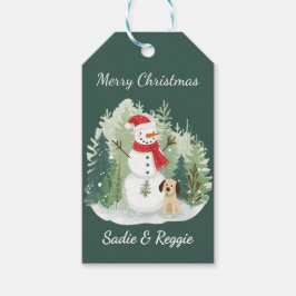 Christmas Gift Tag from me and the dog Presentetikett