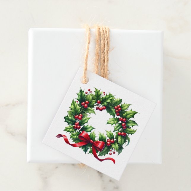 Christmas Gift Tag Gåvor Etiketter (På plats)