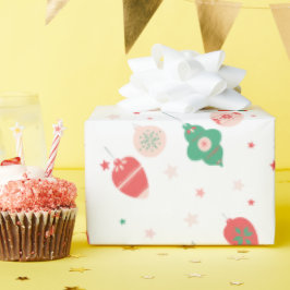 Christmas Gift Wrap with Colorful Garlands Presentpapper
