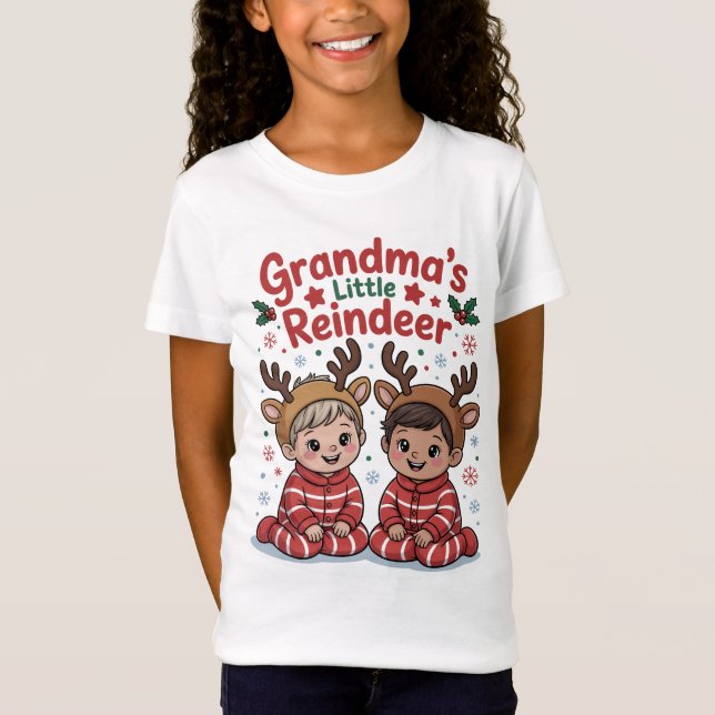 Christmas Gifts for Grandkids Reindeer Shirt T Shirt (Framsida)