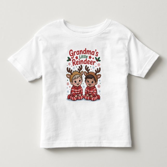 Christmas Gifts for Grandkids Reindeer Shirt T Shirt (Framsida)