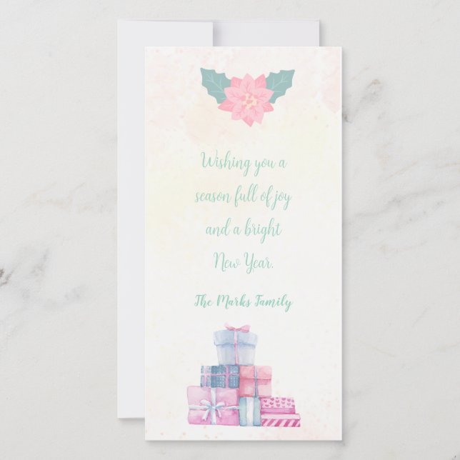 Christmas Gifts Greeting Card Julkort (Framsida)