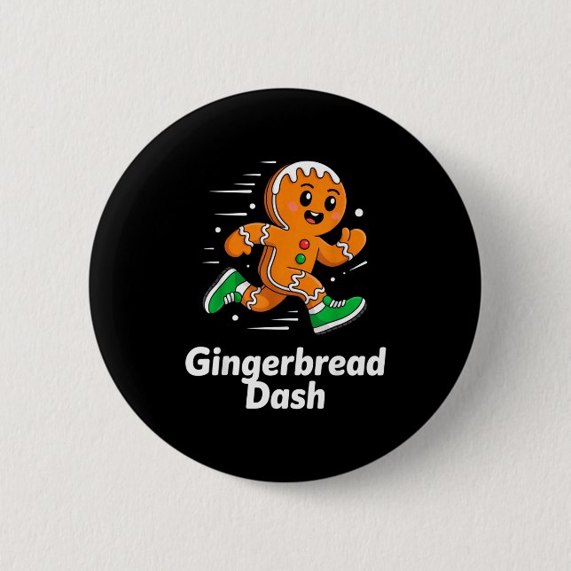 Christmas Gingerbread Dash Running Runner Xmas Mar Knapp (Framsida)