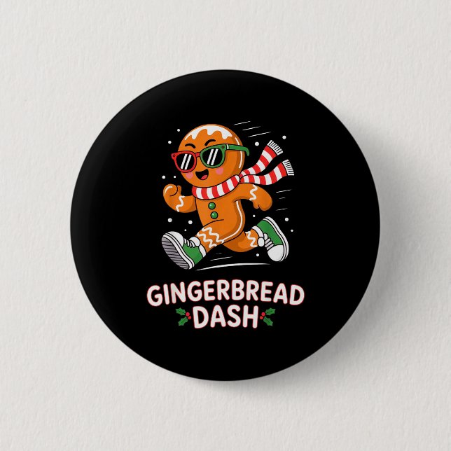Christmas Gingerbread Dash Running Runner Xmas Mar Knapp (Framsida)