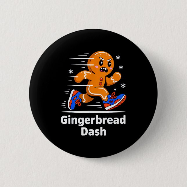 Christmas Gingerbread Dash Running Runner Xmas Mar Knapp (Framsida)