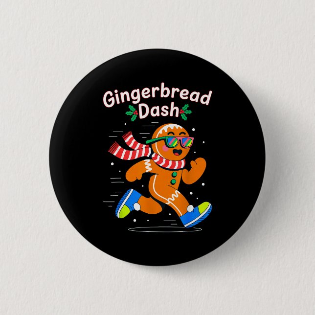 Christmas Gingerbread Dash Running Runner Xmas Mar Knapp (Framsida)
