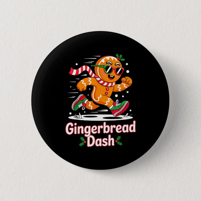 Christmas Gingerbread Dash Running Runner Xmas Mar Knapp (Framsida)
