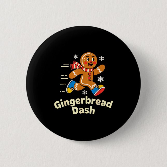 Christmas Gingerbread Dash Running Runner Xmas Mar Knapp (Framsida)