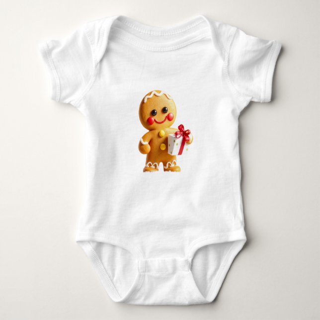 Christmas gingerbread man t shirt (Framsida)