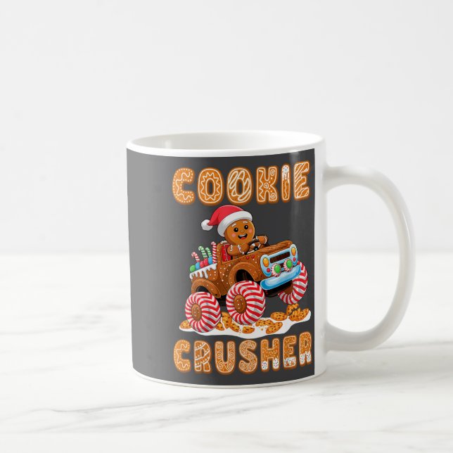 Christmas Gingerbread Pajamas Cookie Crusher Monst Kaffemugg (Höger)