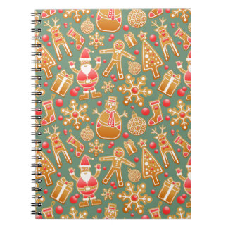 christmas gingertea anteckningsbok med spiral