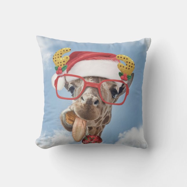 Christmas giraffe kudde (Framsida)
