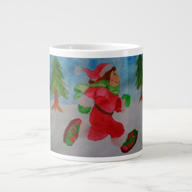 CHRISTMAS GIRL SPRINGER JUMBO COFFEE MUGG (Framsidan)