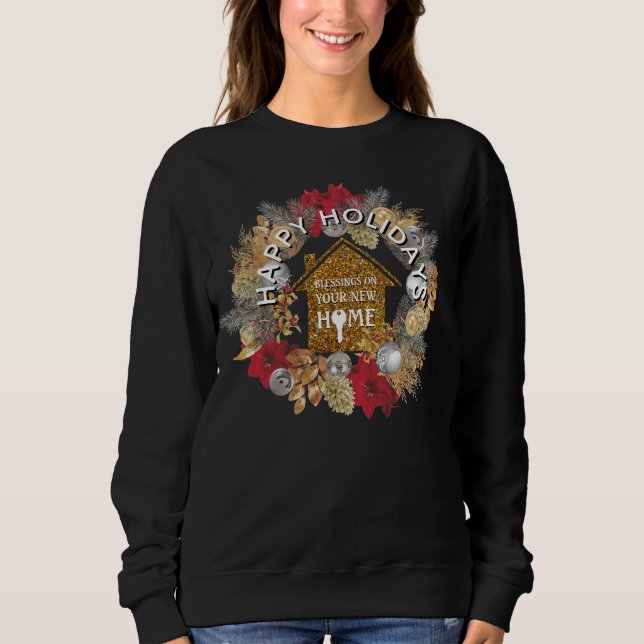 CHRISTMAS Glitter Realtor Ugly Christmas T Shirt (Framsida)
