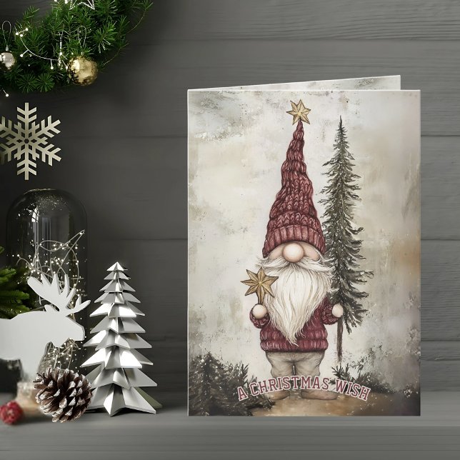 Christmas Gnome for Holiday Kort (Skapare uppladdad)