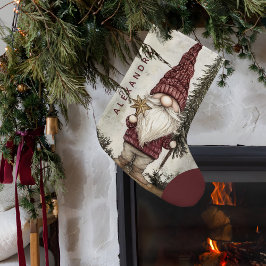 Christmas Gnome for the Holidays Custom Name  Liten Julstrumpa