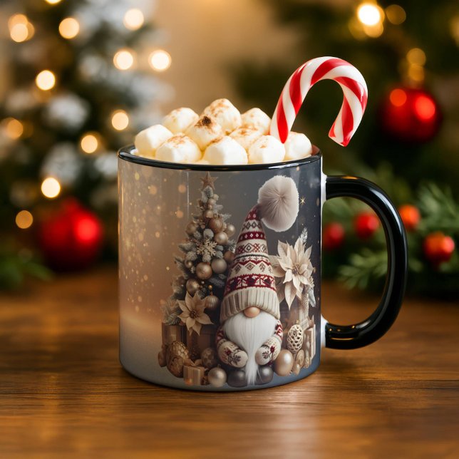 Christmas Gnome Mug Holiday Gift Cozy Winter Mugg (Skapare uppladdad)