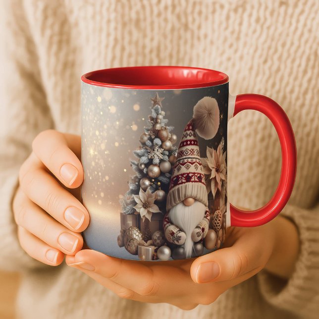 Christmas Gnome Mug Holiday Gift Cozy Winter Mugg (Skapare uppladdad)