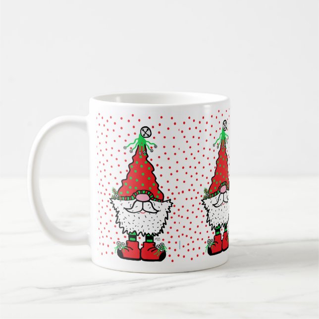 Christmas Gnome Mug Kaffemugg (Vänster)