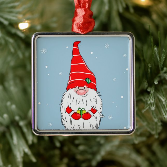 **CHRISTMAS GNOMES** CHRISTMAS ORNATION JULGRANSPRYDNAD METALL (Träd)