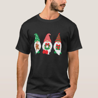 Christmas Gnomies Gnome Trio Holiday wear  T Shirt