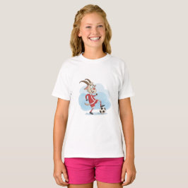 Christmas Goat Playing Soccer T Shirt