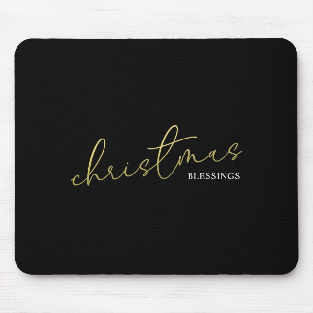 Christmas Gold Calligraphy Script Modern Blessings Musmatta (Framsidan)